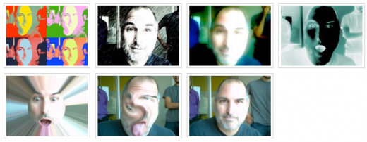 Steve Jobs, nel 1995, prova Photobooth